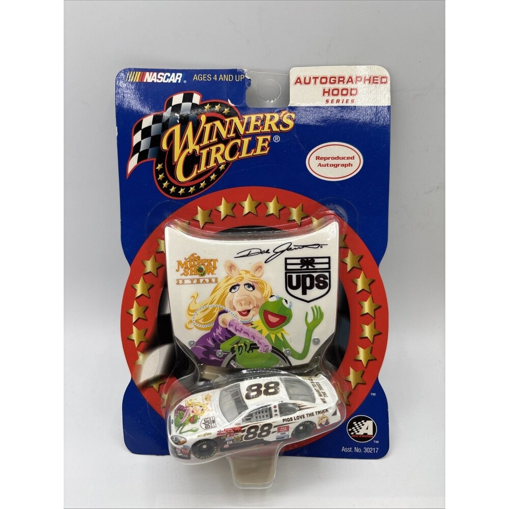 Vtg WINNERS CIRCLE NASCAR #88 Race Hood UPS DALE JARRETT  KERMIT ,PIGGY 2002 NWT